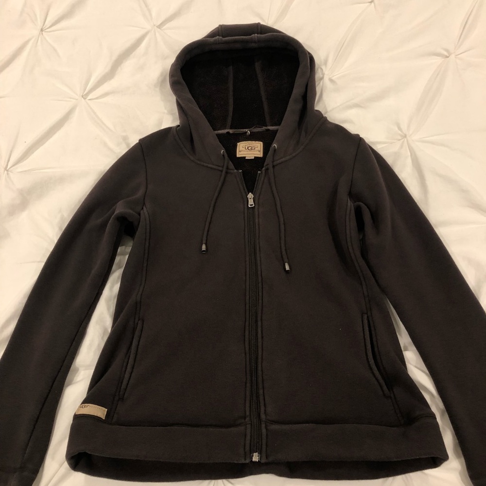 UGG fleece-lined zip hoodie